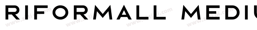riformall medium字体转换